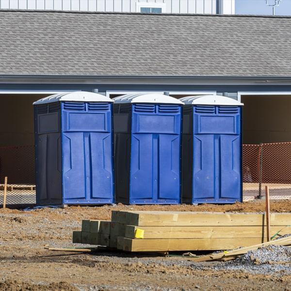 Heavy-duty construction site porta potty in Redding, California