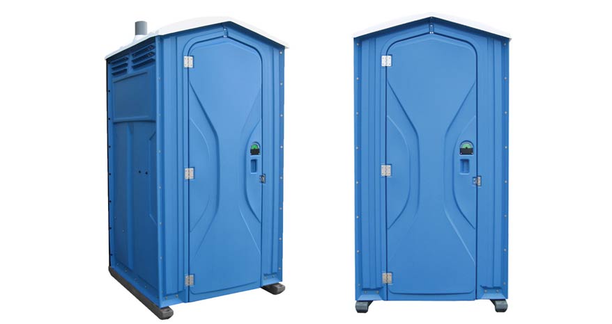Long-term porta potty units on site in Redding, California